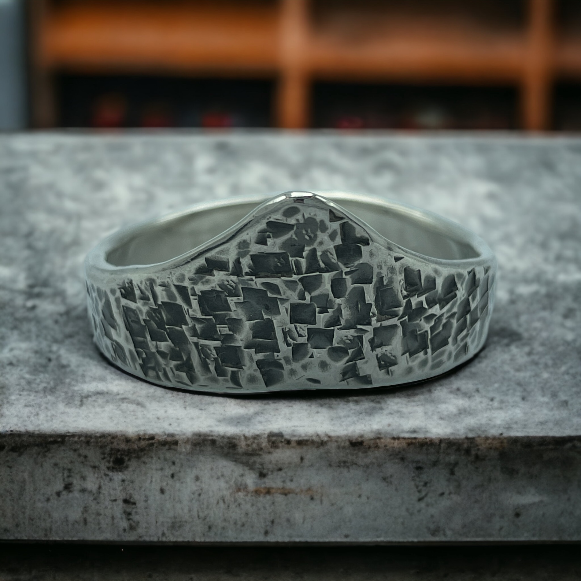 Odin - Structure Hammered - Sterling Silver - Image 2