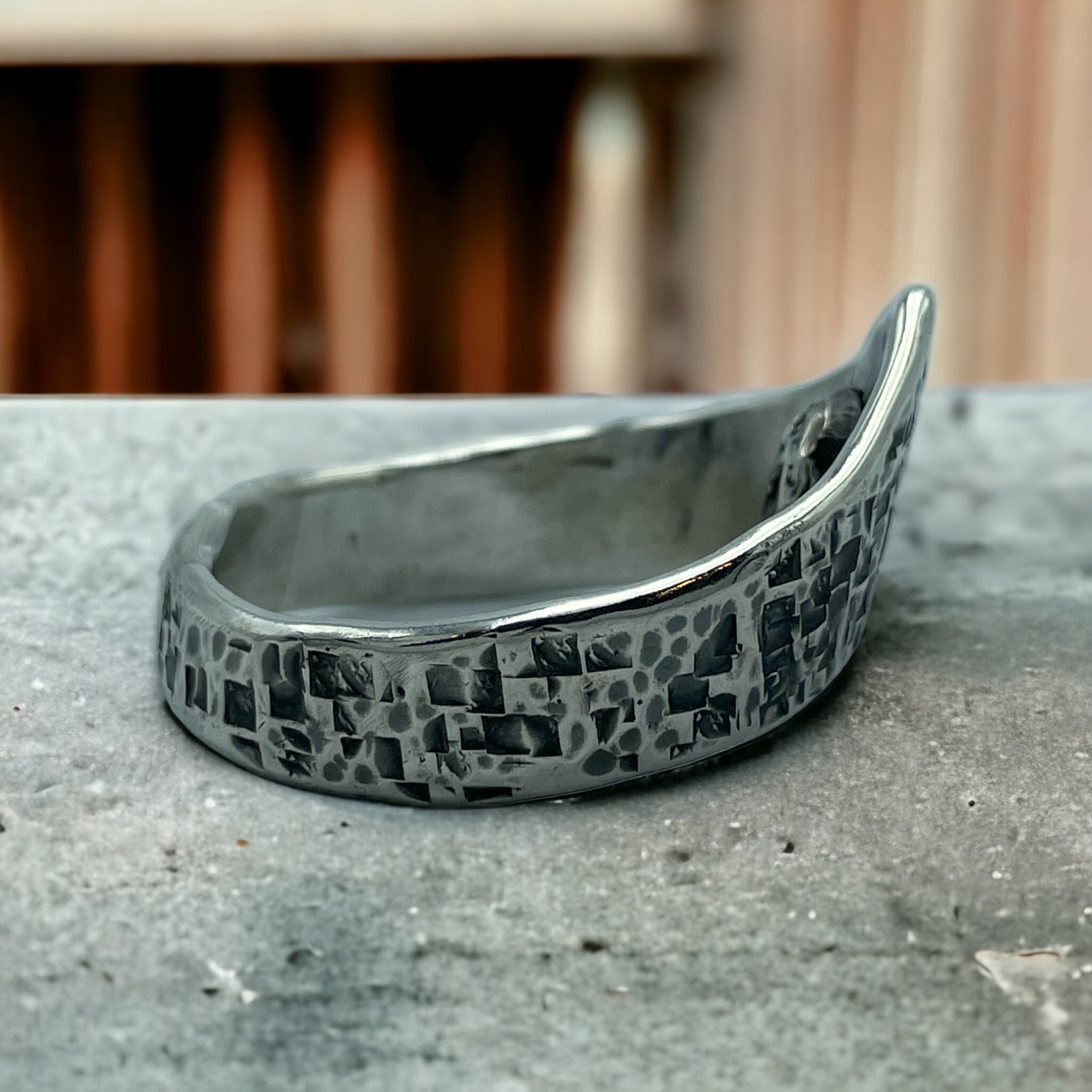 Odin - Structure Hammered - Sterling Silver - Image 3