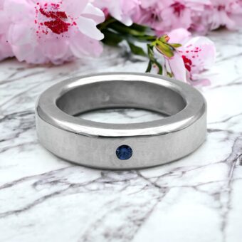 Jotan - Hammered - Sterling Silver - Sapphire