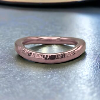 Rindr - Hammered - 22kt. Rose Gold Plated